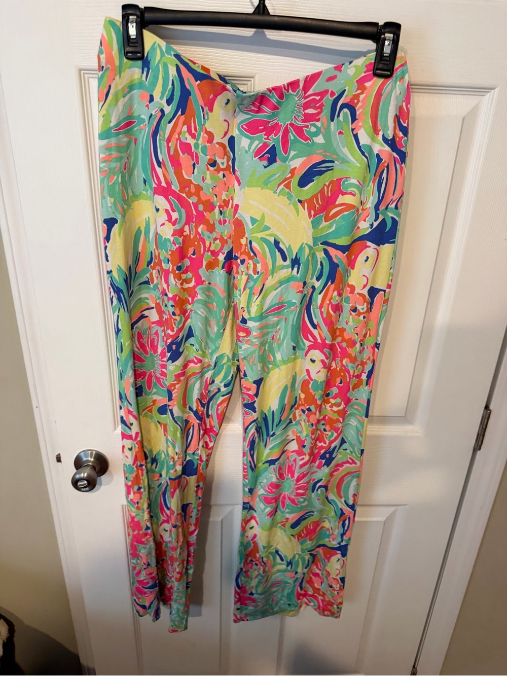 Tropical Floral Palazzo Pants - Multicolor
